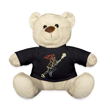 Filles Lacrosse Style Rétro - Nounours - noir - Devant