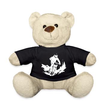 Mountain bikers - Teddy Bear - black - Front