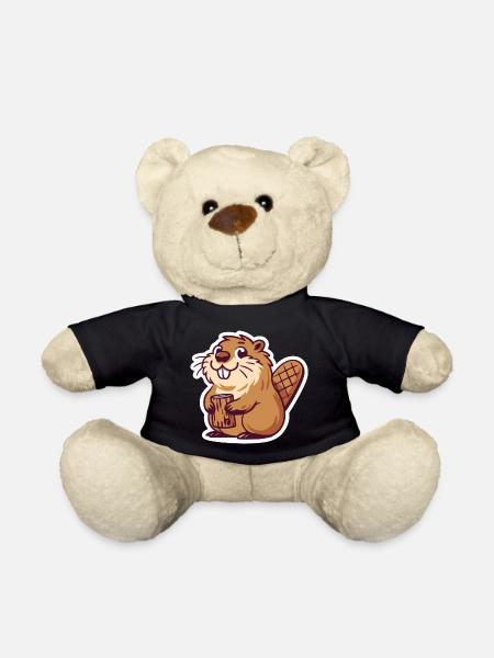 Mème de castor - Nounours - noir