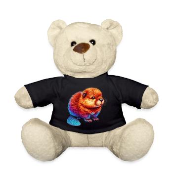 Beaver - Teddy Bear - black - Front