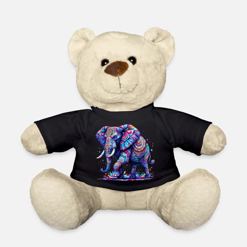 Éléphant - Nounours - noir