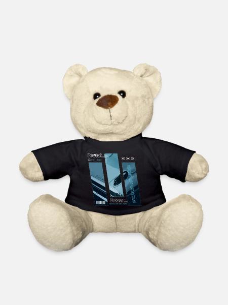 Never Stop Exploring - Teddy - Schwarz