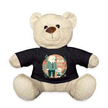 Der beste Vater aller Zeiten. Vatertag - Teddy - Schwarz - Vorne