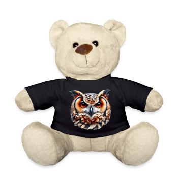 Eule - Teddy - Schwarz - Vorne