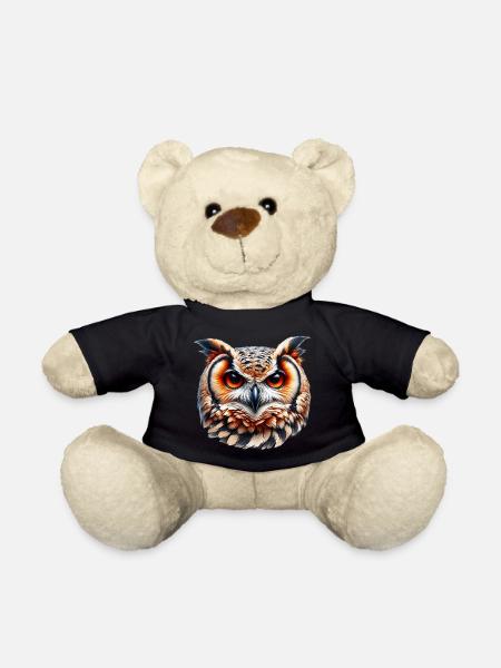 Eule - Teddy - Schwarz