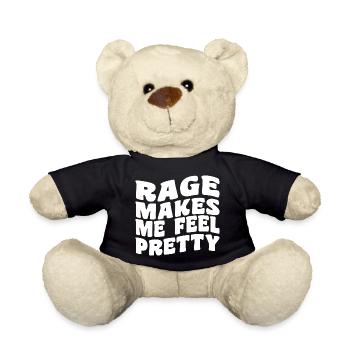 Rage Makes Me Feel Pretty, Humor Saying, Sarcastic - Nounours - noir - Devant