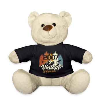 Legends Were Born In September 2007 Vintage 2007 - Teddy Bear - black - Front