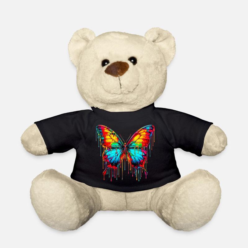 Schmetterling - Teddy - Schwarz