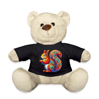 Squirrel - Teddy Bear - black - Front