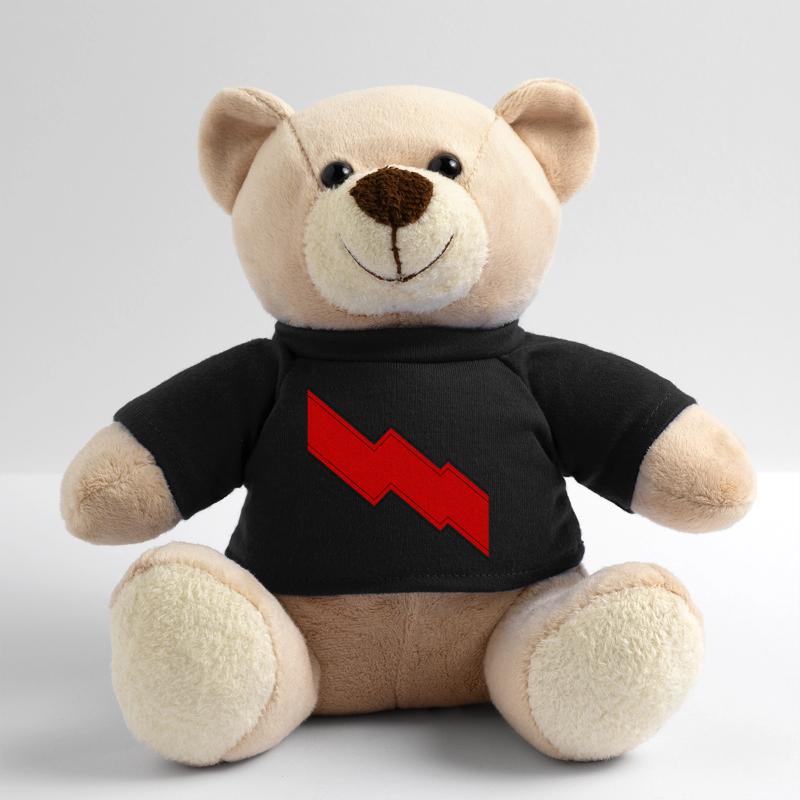 Roter Blitz Zeichen Geschenk Teddy