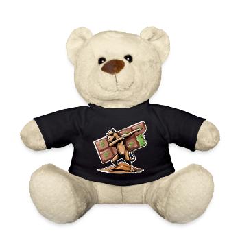 Dabbing Dromedar & Dubai Schokolade - Teddy - Schwarz - Vorne