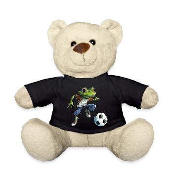 Frösche Fussball - Teddy - Schwarz - Vorne
