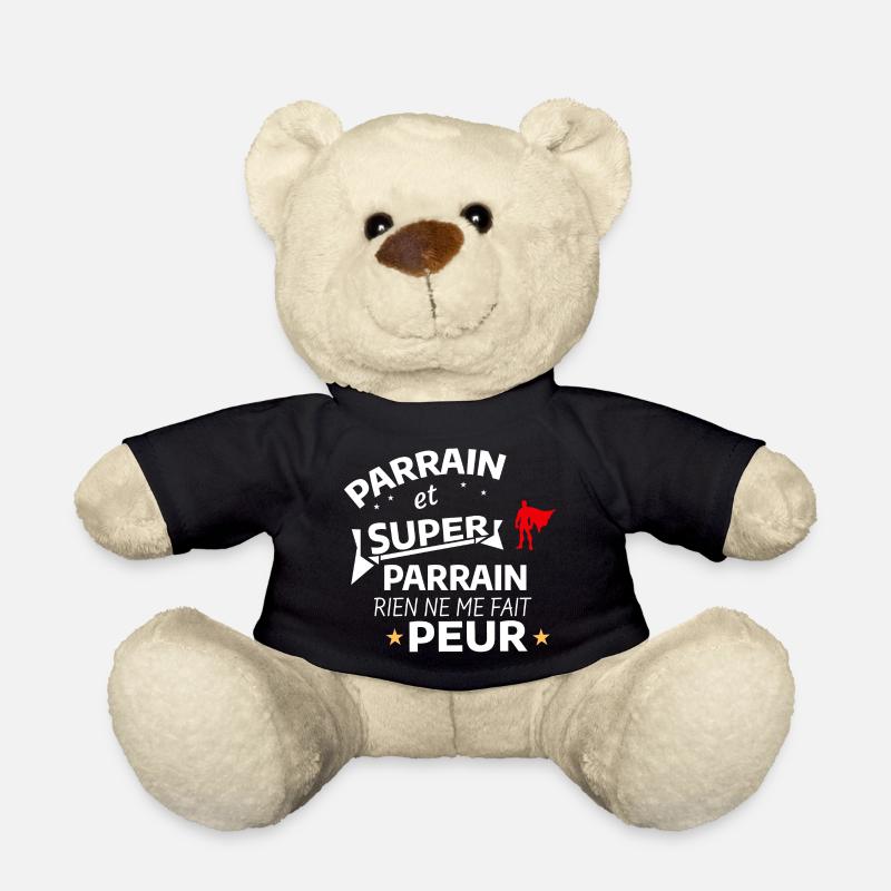 Custom Super Godfather with Caped Heroic - Teddy Bear - black
