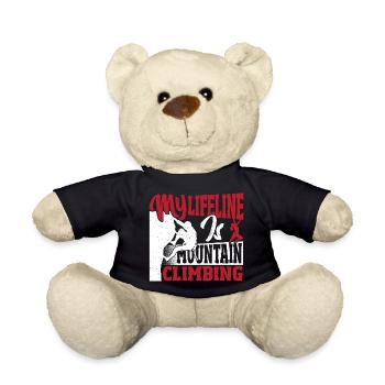 Meine Lebensader sind Bergsteigen, Wanderabenteuer - Teddy - Schwarz - Vorne