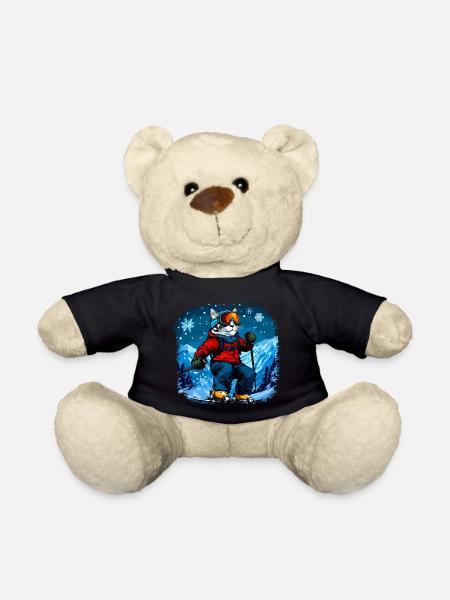 Cat Skis - Teddy Bear - black