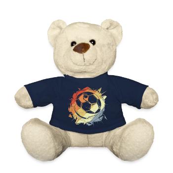 Graphique de football vintage - Nounours - bleu marine - Devant