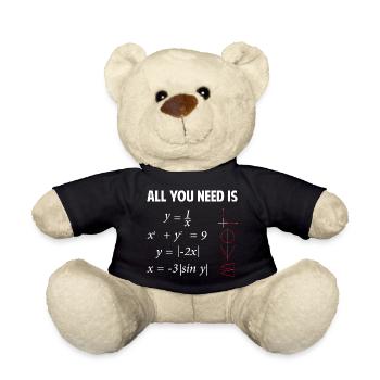 Alles, was du brauchst, ist Liebe - Teddy - Schwarz - Vorne