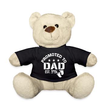 Promu papa 2026 Je vais être père - Nounours - noir - Devant