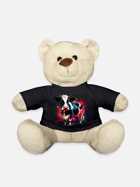 Cow - Teddy Bear - black