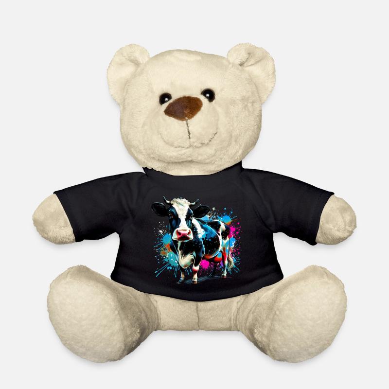 Cow - Teddy Bear - black