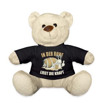 In Der Ruhe Liegt Die Kraft Ironie Sarkasmus - Teddy - Schwarz - Vorne