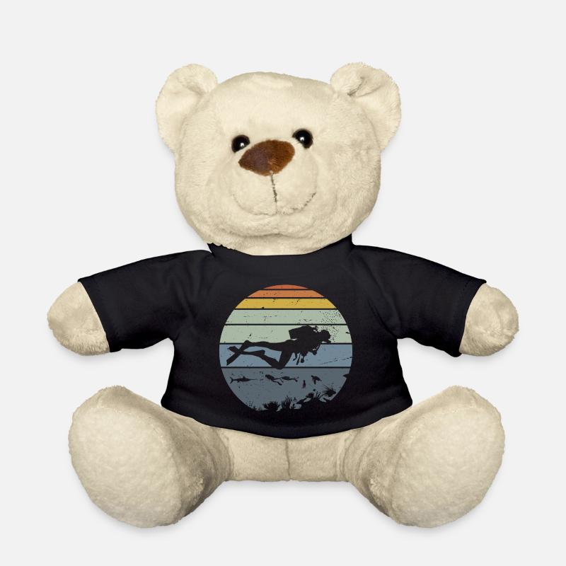 Unterwassertaucher Silhouette Szene - Teddy - Schwarz