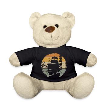 Sea Sailing Retro Design – Maritime Motif - Nounours - noir - Devant