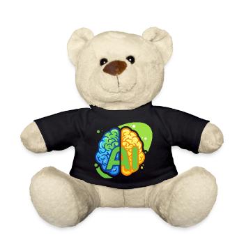 KI-Logo - Teddy - Schwarz - Vorne