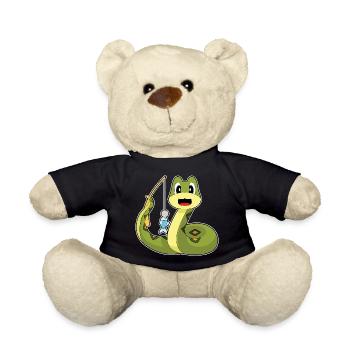 Schlange Angler Fisch Angeln - Teddy - Schwarz - Vorne