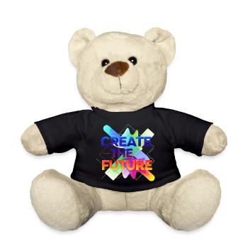 Create the future - Teddy Bear - black - Front