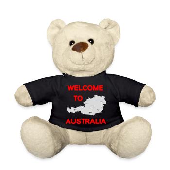 Welcome design Autriche et Australie - Nounours - noir - Devant