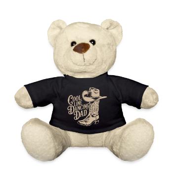 Line dancing dad cowboy hat style decoration - Teddy Bear - black - Front