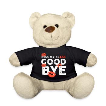Class Shirts Kiss my class goodbye lips - Teddy Bear - black - Front