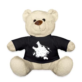 Loup blanc qui hurle - Nounours - noir - Devant