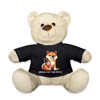 Talk to the Paw Shiba Inu Shiba Owner - Teddy Bear - black - Front