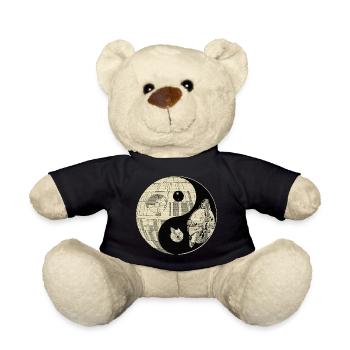 Galaktisches Yin Yang Weltraumduell - Teddy - Schwarz - Vorne