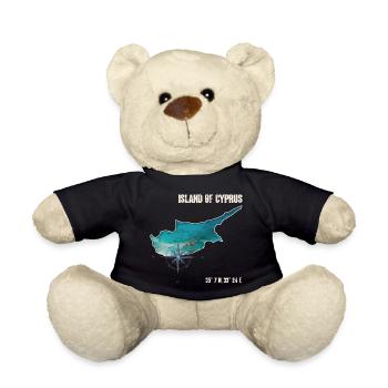 Zypern Umriss Kompassdesign - Teddy - Schwarz - Vorne