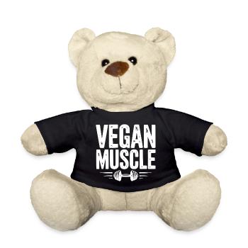 Vegane Muskeln - Teddy - Schwarz - Vorne