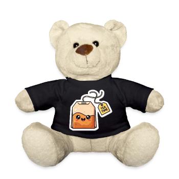 Kawaii Tea Bags Tea Time - Teddy Bear - black - Front