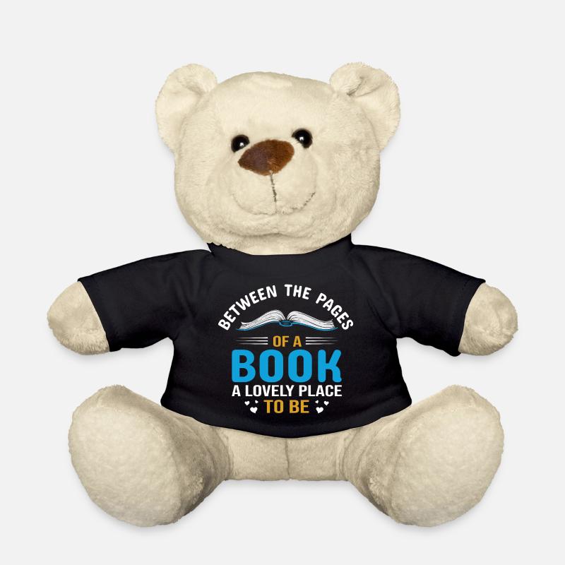 Entre les pages d’un livre - Nounours - noir