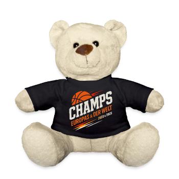 Basketball Champs Deutschland Basketballer  - Teddy - Schwarz - Vorne