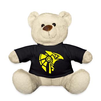 Dieu égyptien Horus (jaune) - Nounours - noir - Devant