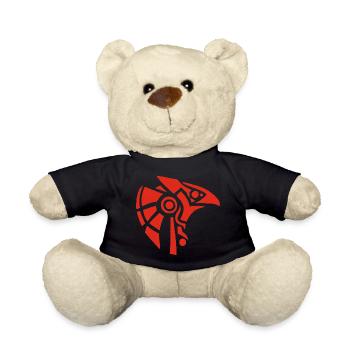 Dieu égyptien Horus (rouge) - Nounours - noir - Devant