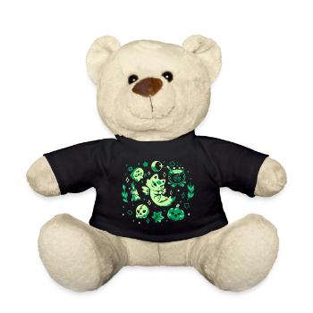 Ambiance verte d’Halloween - Nounours - noir - Devant