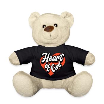 Heart Of God Christliches Herz Glaube Liebe - Teddy - Schwarz - Vorne