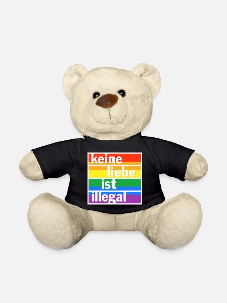 Keine Liebe ist illegal - Teddy - Schwarz