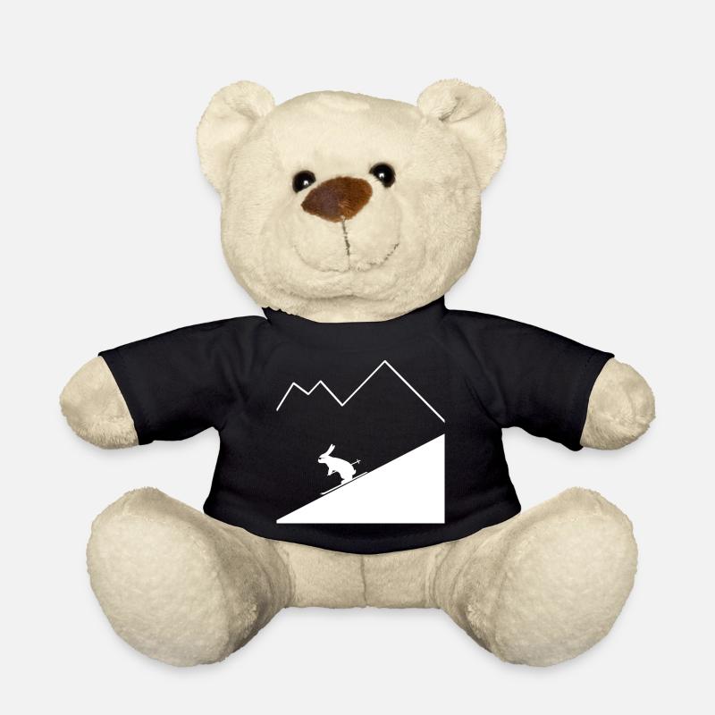 Lapin Skieur - Nounours - noir