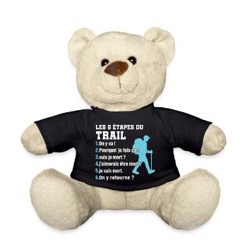 Die 6 Etappen des Trail-Humor-Trailrunnings - Teddy - Schwarz - Vorne