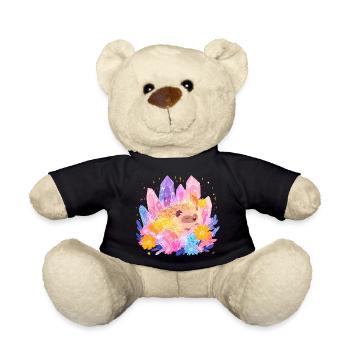 Petit hérisson dans le jardin de cristal - Nounours - noir - Devant