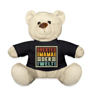 La meilleure maman du monde offre Noël - Nounours - noir - Devant